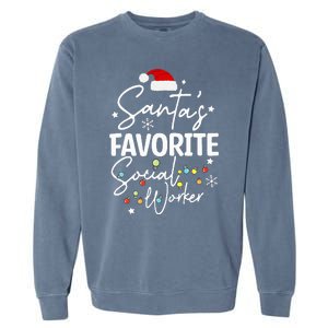 Social Worker Christmas Medical Social Worker Garment-Dyed Sweatshirt