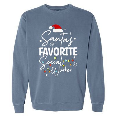 Social Worker Christmas Medical Social Worker Garment-Dyed Sweatshirt