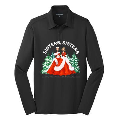 Sisters White Christmas Movie 1954 Xmas Snow Holiday Pajamas Silk Touch Performance Long Sleeve Polo