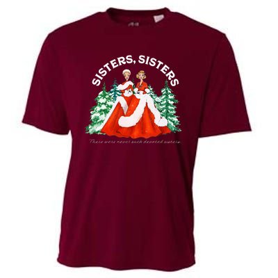 Sisters White Christmas Movie 1954 Xmas Snow Holiday Pajamas Cooling Performance Crew T-Shirt