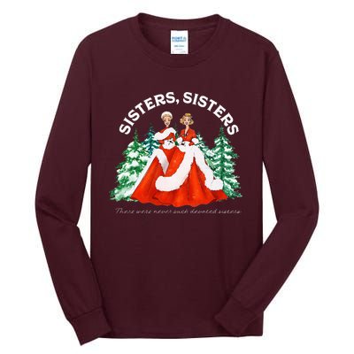 Sisters White Christmas Movie 1954 Xmas Snow Holiday Pajamas Tall Long Sleeve T-Shirt