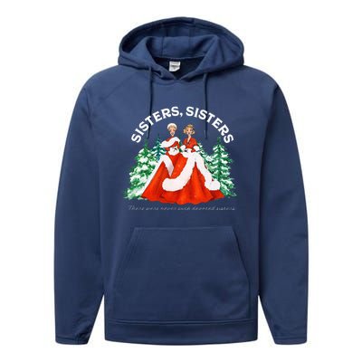 Sisters White Christmas Movie 1954 Xmas Snow Holiday Pajamas Performance Fleece Hoodie