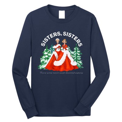 Sisters White Christmas Movie 1954 Xmas Snow Holiday Pajamas Long Sleeve Shirt