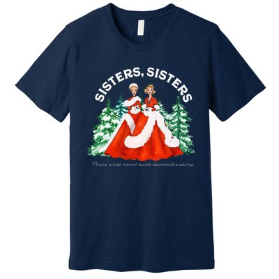 Sisters White Christmas Movie 1954 Xmas Snow Holiday Pajamas Premium T-Shirt