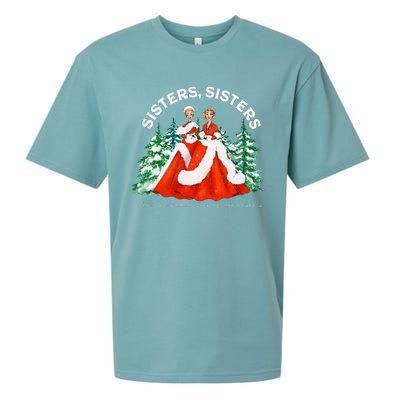 Sisters White Christmas Movie 1954 Xmas Snow Holiday Pajamas Sueded Cloud Jersey T-Shirt