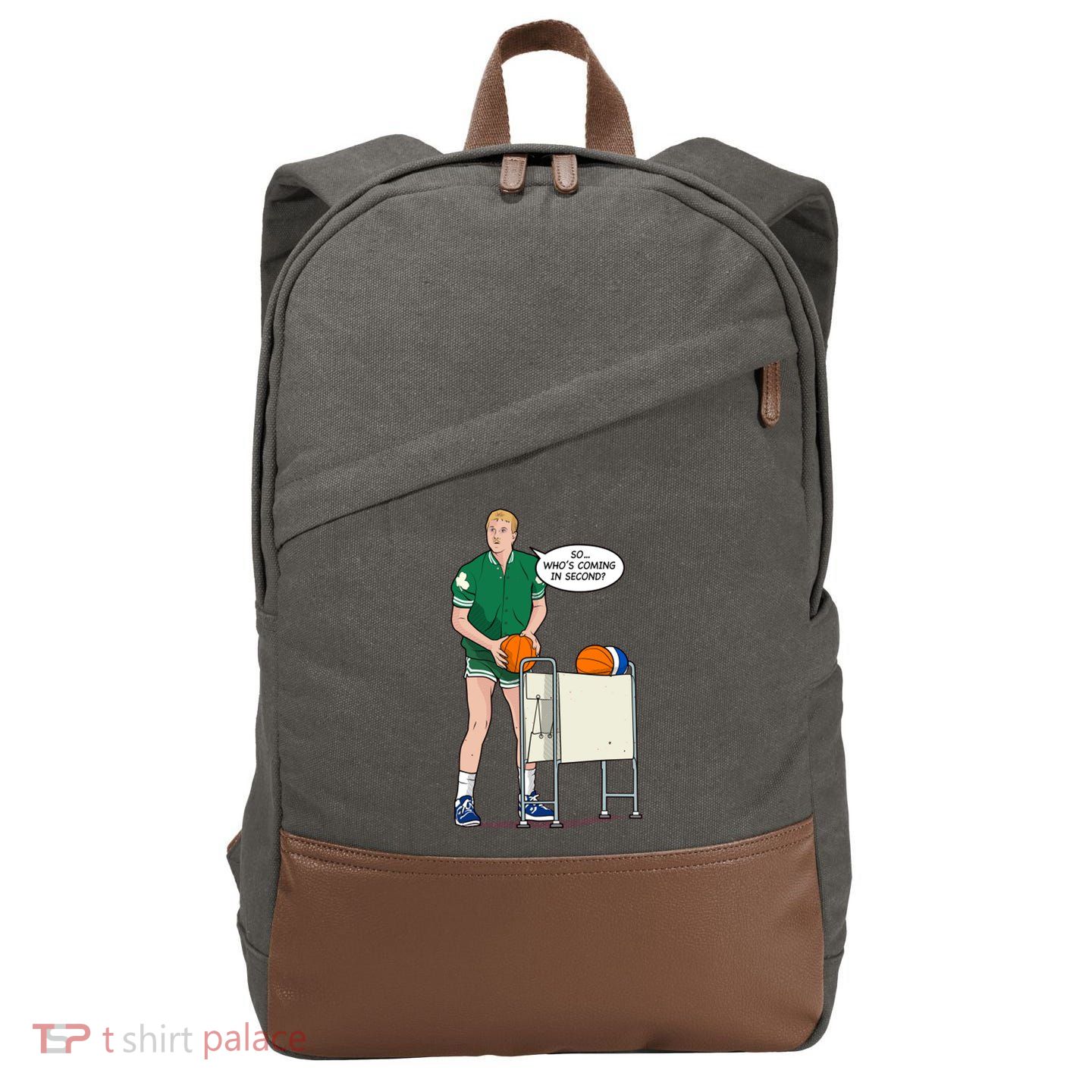 So, Who's Coming Second Cotton Canvas Backpack