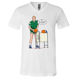 So, Who's Coming Second Larry Bird V-Neck T-Shirt