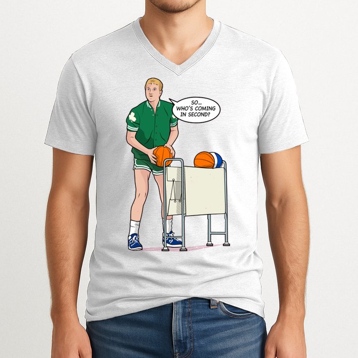So, Who's Coming Second V-Neck T-Shirt