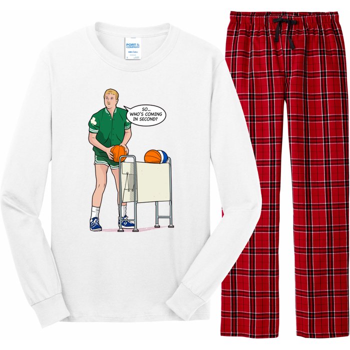 So, Who's Coming Second Larry Bird Long Sleeve Pajama Set