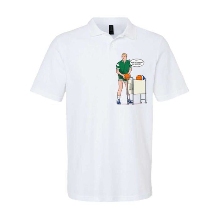 So, Who's Coming Second Larry Bird Softstyle Adult Sport Polo