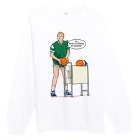 So, Who's Coming Second Larry Bird Premium Crewneck Sweatshirt