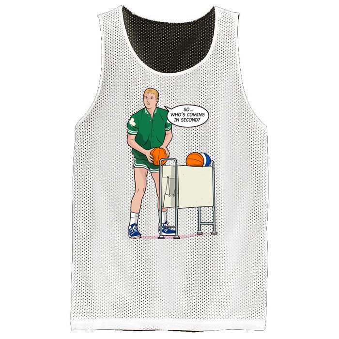 So, Who's Coming Second Larry Bird Mesh Reversible Basketball Jersey Tank