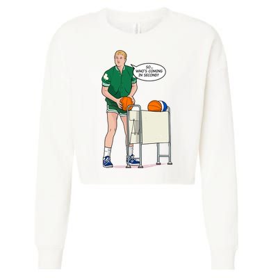 So, Who's Coming Second Cropped Pullover Crew