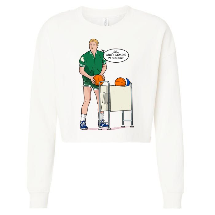 So, Who's Coming Second Cropped Pullover Crew