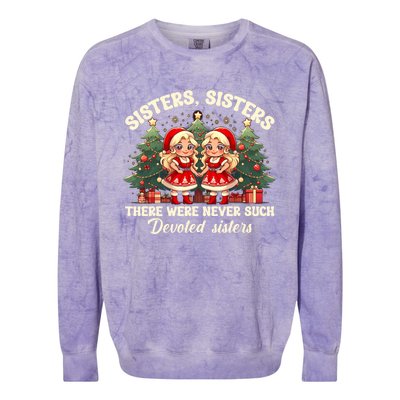 Sisters White Christmas Movie 1954 Xmas Snow Holiday Pajamas Gift Colorblast Crewneck Sweatshirt