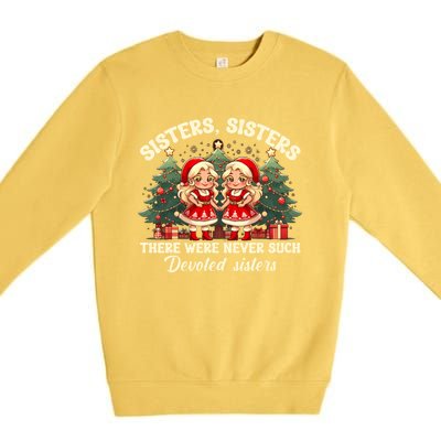 Sisters White Christmas Movie 1954 Xmas Snow Holiday Pajamas Gift Premium Crewneck Sweatshirt