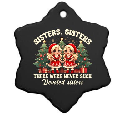 Sisters White Christmas Movie 1954 Xmas Snow Holiday Pajamas Gift Ceramic Star Ornament