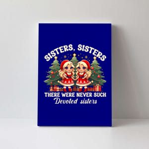 Sisters White Christmas Movie 1954 Xmas Snow Holiday Pajamas Gift Canvas