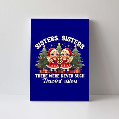 Sisters White Christmas Movie 1954 Xmas Snow Holiday Pajamas Gift Canvas