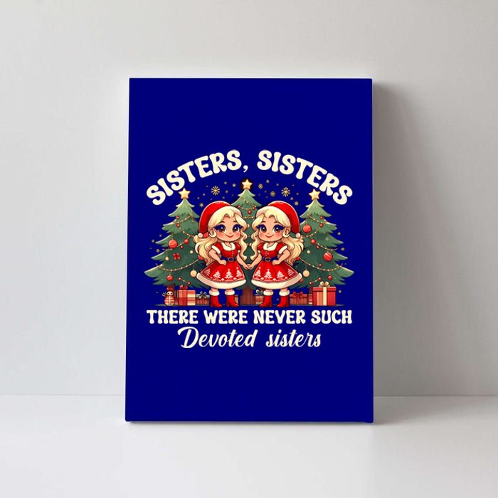 Sisters White Christmas Movie 1954 Xmas Snow Holiday Pajamas Gift Canvas