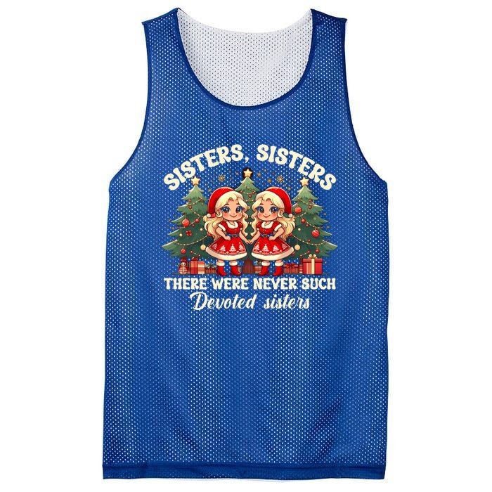 Sisters White Christmas Movie 1954 Xmas Snow Holiday Pajamas Gift Mesh Reversible Basketball Jersey Tank