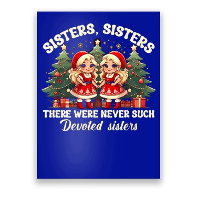 Sisters White Christmas Movie 1954 Xmas Snow Holiday Pajamas Gift Poster