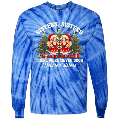 Sisters White Christmas Movie 1954 Xmas Snow Holiday Pajamas Gift Tie-Dye Long Sleeve Shirt