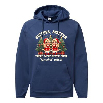 Sisters White Christmas Movie 1954 Xmas Snow Holiday Pajamas Gift Performance Fleece Hoodie