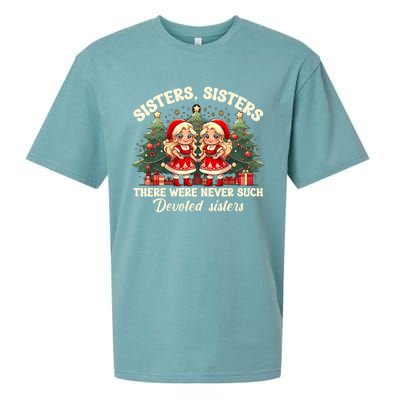 Sisters White Christmas Movie 1954 Xmas Snow Holiday Pajamas Gift Sueded Cloud Jersey T-Shirt