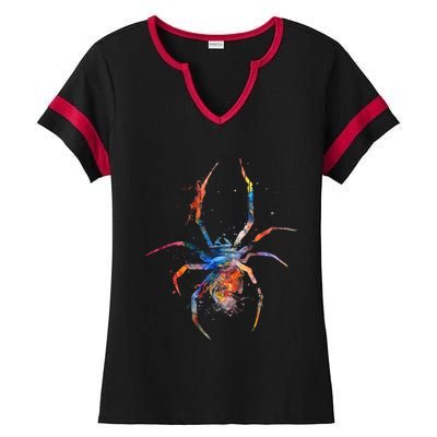 Spider Web Cobweb Arachnid Entomology Cute Gift Arachnologist Funny Gift Ladies Halftime Notch Neck Tee