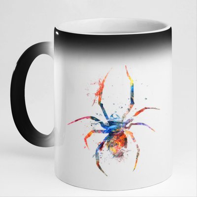 Spider Web Cobweb Arachnid Entomology Cute Gift Arachnologist Funny Gift 11oz Black Color Changing Mug