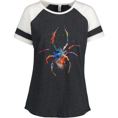 Spider Web Cobweb Arachnid Entomology Cute Gift Arachnologist Funny Gift Enza Ladies Jersey Colorblock Tee