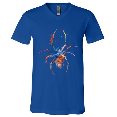 Spider Web Cobweb Arachnid Entomology Cute Gift Arachnologist Funny Gift V-Neck T-Shirt