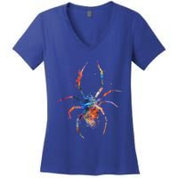 Spider Web Cobweb Arachnid Entomology Cute Gift Arachnologist Funny Gift Women's V-Neck T-Shirt