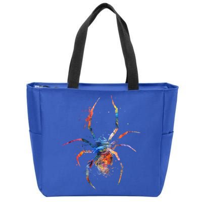 Spider Web Cobweb Arachnid Entomology Cute Gift Arachnologist Funny Gift Zip Tote Bag