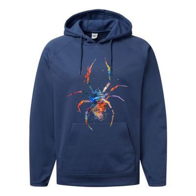 Spider Web Cobweb Arachnid Entomology Cute Gift Arachnologist Funny Gift Performance Fleece Hoodie