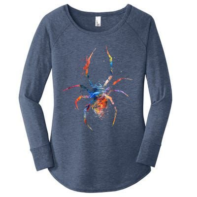 Spider Web Cobweb Arachnid Entomology Cute Gift Arachnologist Funny Gift Women's Perfect Tri Tunic Long Sleeve Shirt