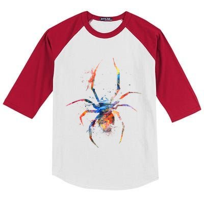 Spider Web Cobweb Arachnid Entomology Cute Gift Arachnologist Funny Gift Kids Colorblock Raglan Jersey