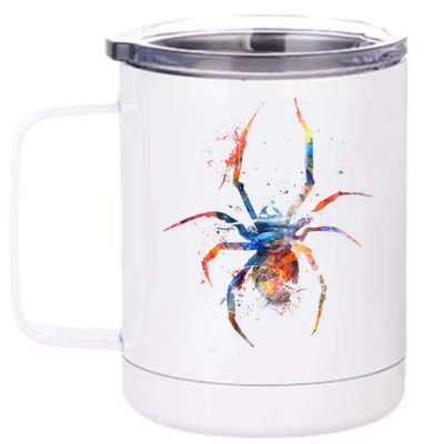 Spider Web Cobweb Arachnid Entomology Cute Gift Arachnologist Funny Gift 12 oz Stainless Steel Tumbler Cup