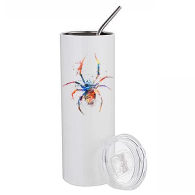 Spider Web Cobweb Arachnid Entomology Cute Gift Arachnologist Funny Gift Stainless Steel Tumbler