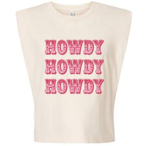 Southern Western Cowgirl Rodeo Pink Hat Garment-Dyed Women's Muscle Tee