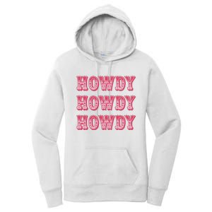 Southern Western Cowgirl Rodeo Pink Hat Women's Pullover Hoodie