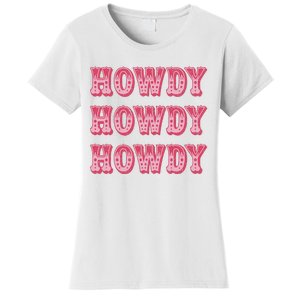 Southern Western Cowgirl Rodeo Pink Hat Women's T-Shirt