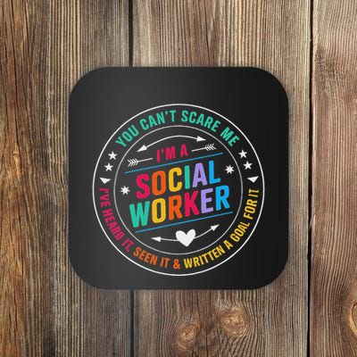 Social Worker Caseworker Public Servant Social Work Month Coaster