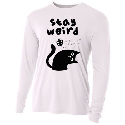 Stay Weird Cat Cooling Performance Long Sleeve Crew