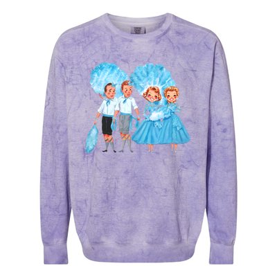 Sisters White Christmas Movie 1954 Xmas Snow Holiday Pajamas Colorblast Crewneck Sweatshirt