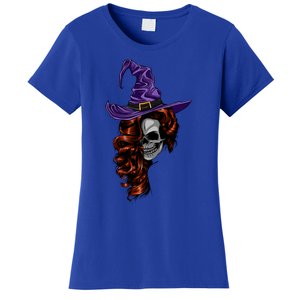 Skeleton Witch Cool And Scary Red Hair Witch Skull Skeleton Cute Gift Women's T-Shirt