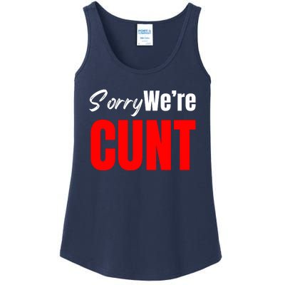 Sorry We’Re Cunt Ladies Essential Tank