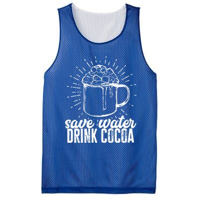 Save Water Cocoa Cool Gift Mesh Reversible Basketball Jersey Tank