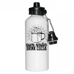 Save Water Cocoa Gift Aluminum Water Bottle